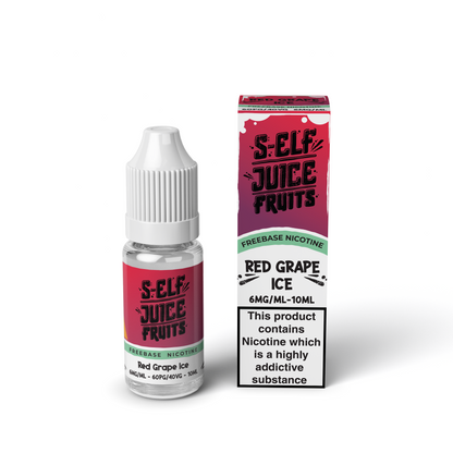 Red Grape Ice 10ml HPG High PG Vape Freebase Nicotine E-Liquid UK S-Elf Juice Fruits