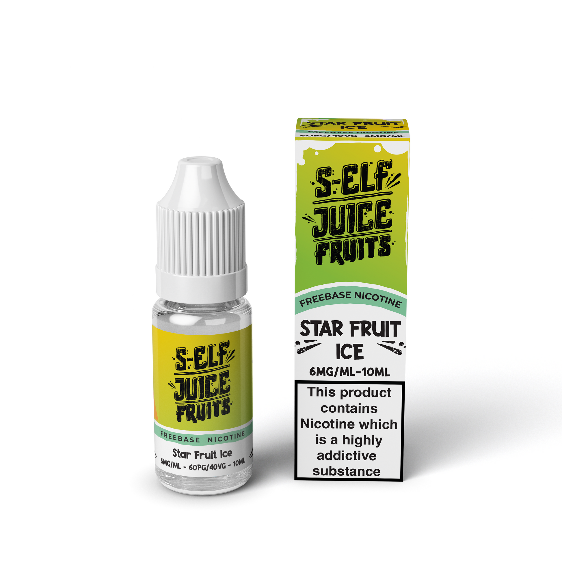 Starfruit Ice 10ml HPG High PG Vape Freebase Nicotine E-Liquid UK S-Elf Juice Fruits