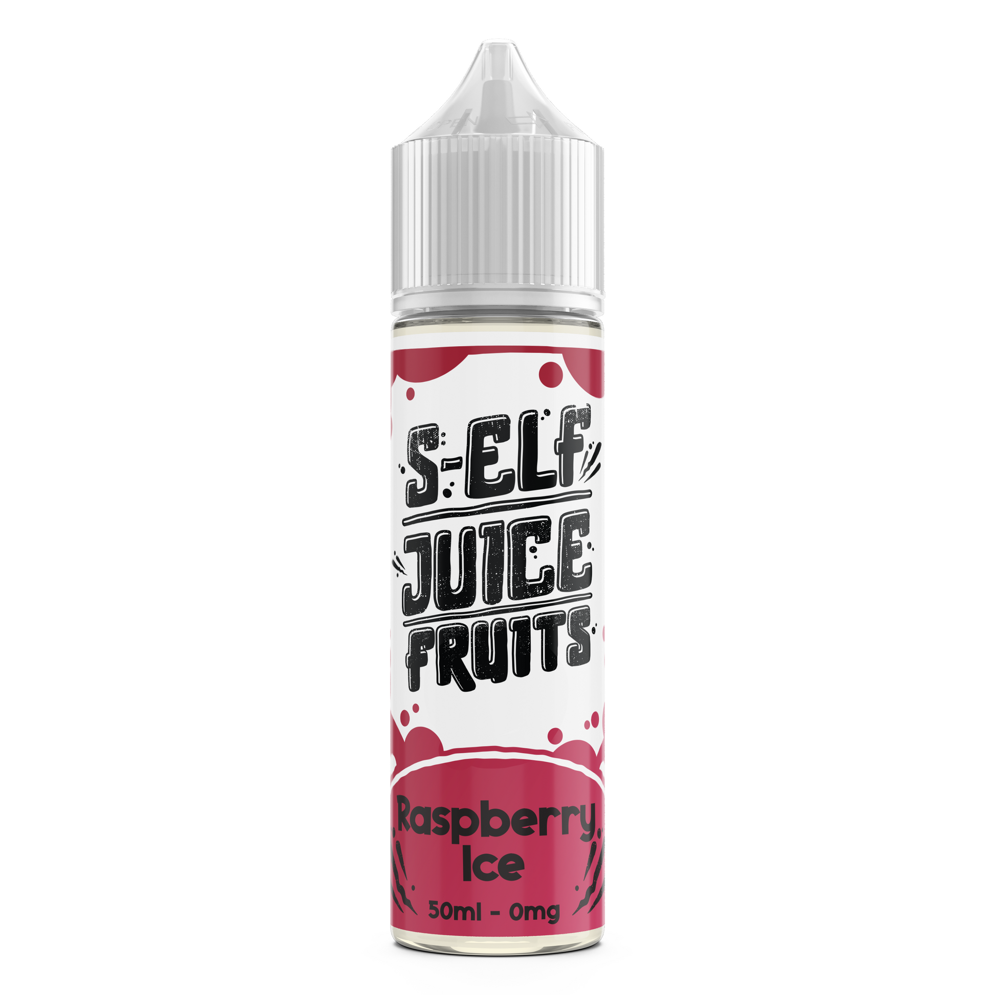 Raspberry Ice 50ml Shortfill 0mg Vape E-Liquid UK S-Elf Juice Fruits