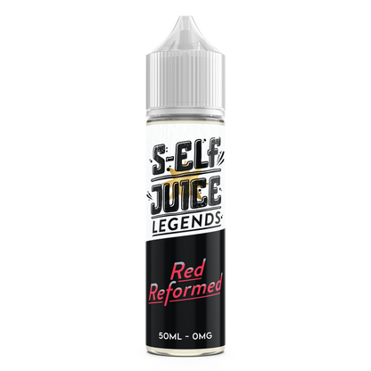 Red Reformed 50ml Shortfill 0mg Vape E-liquid UK S-Elf Juice Legends