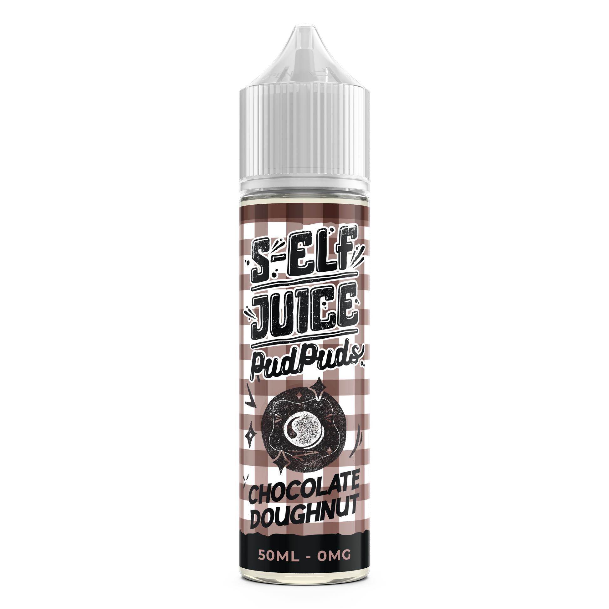 Chocolate Doughnut 50ml Shortfill 0mg Vape E-liquid UK S-Elf Juice Pud Puds 