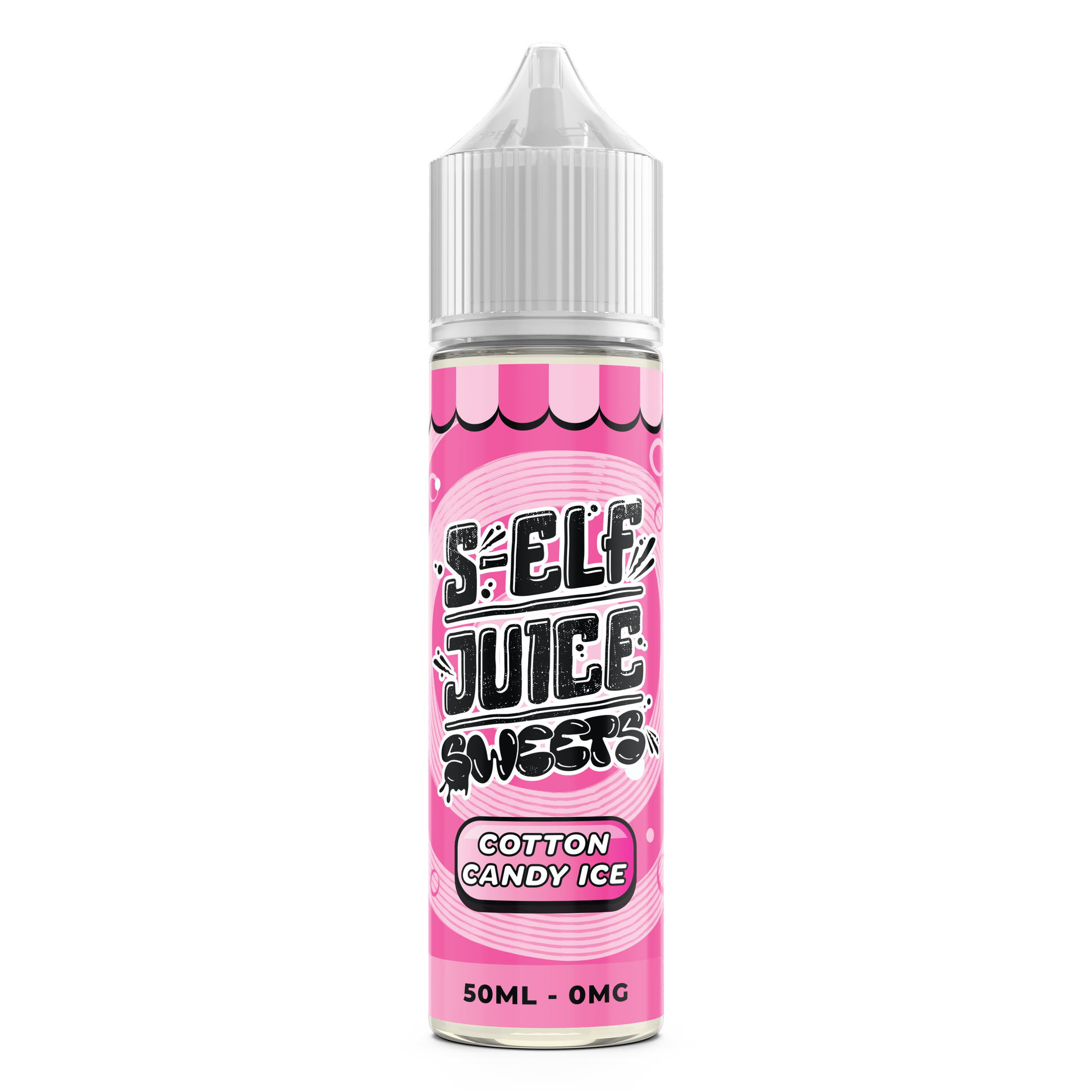 Cotton Candy Ice 50ml Shortfill 0mg Vape E-Liquid UK S-Elf Juice Sweets