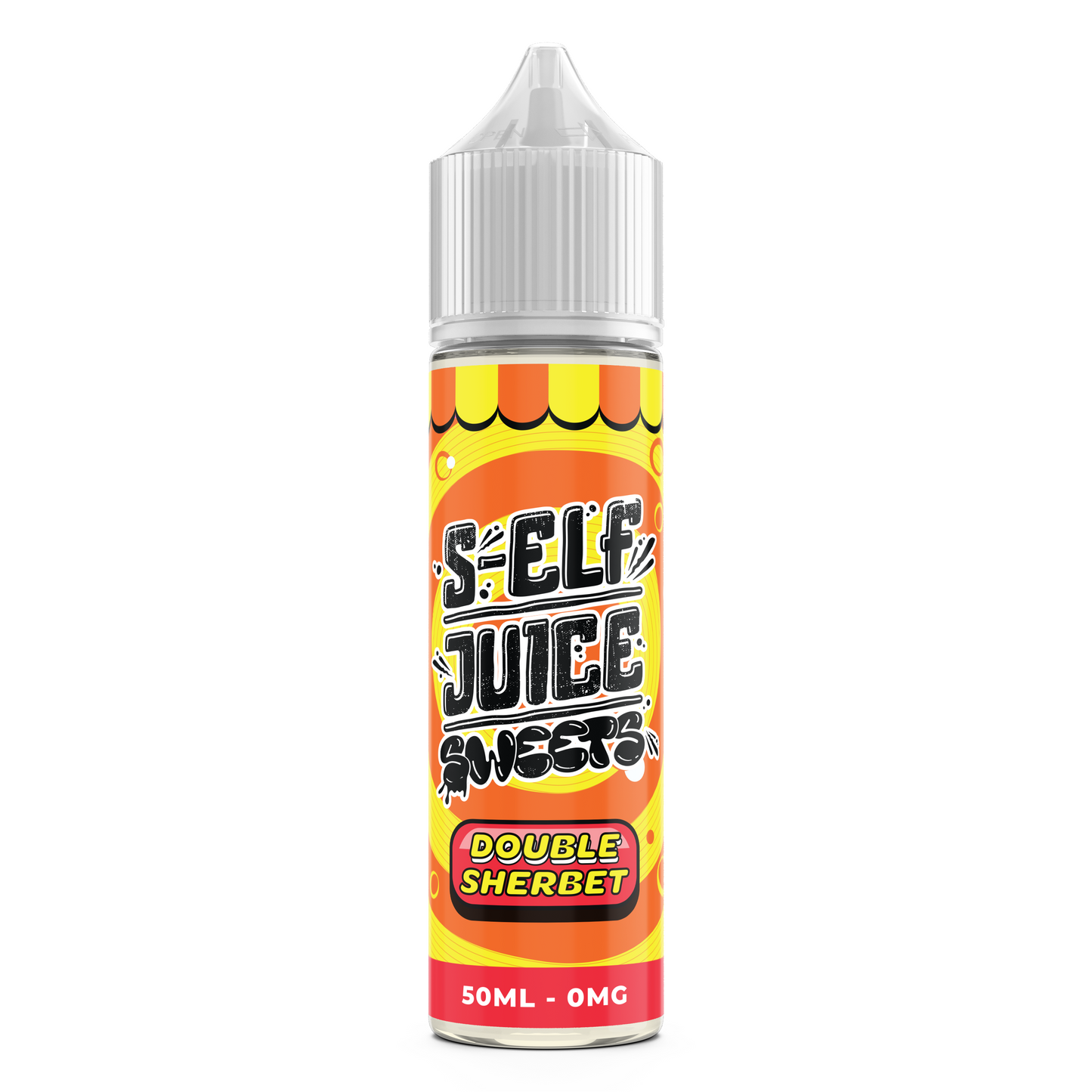 Double Sherbet 50ml Shortfill 0mg Vape E-Liquid UK S-Elf Juice Sweets