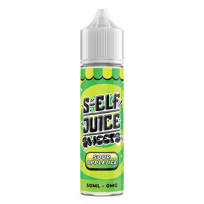 Sour Apple Ice 50ml Shortfill 0mg Vape E-Liquid UK S-Elf Juice Sweets