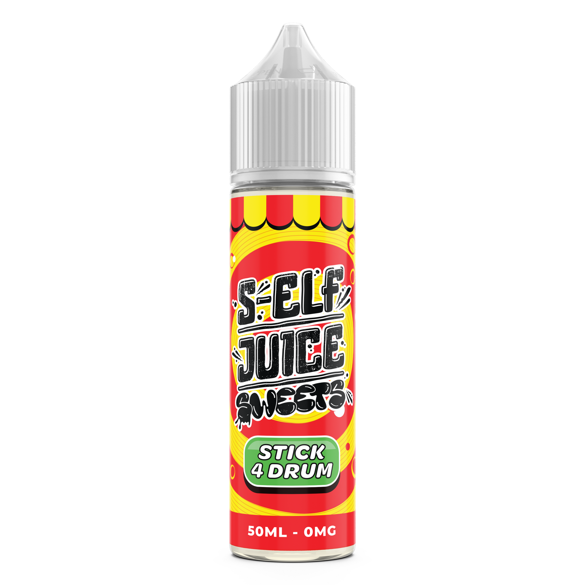 Stick 4 Drum 50ml Shortfill 0mg Vape E-Liquid UK S-Elf Juice Sweets