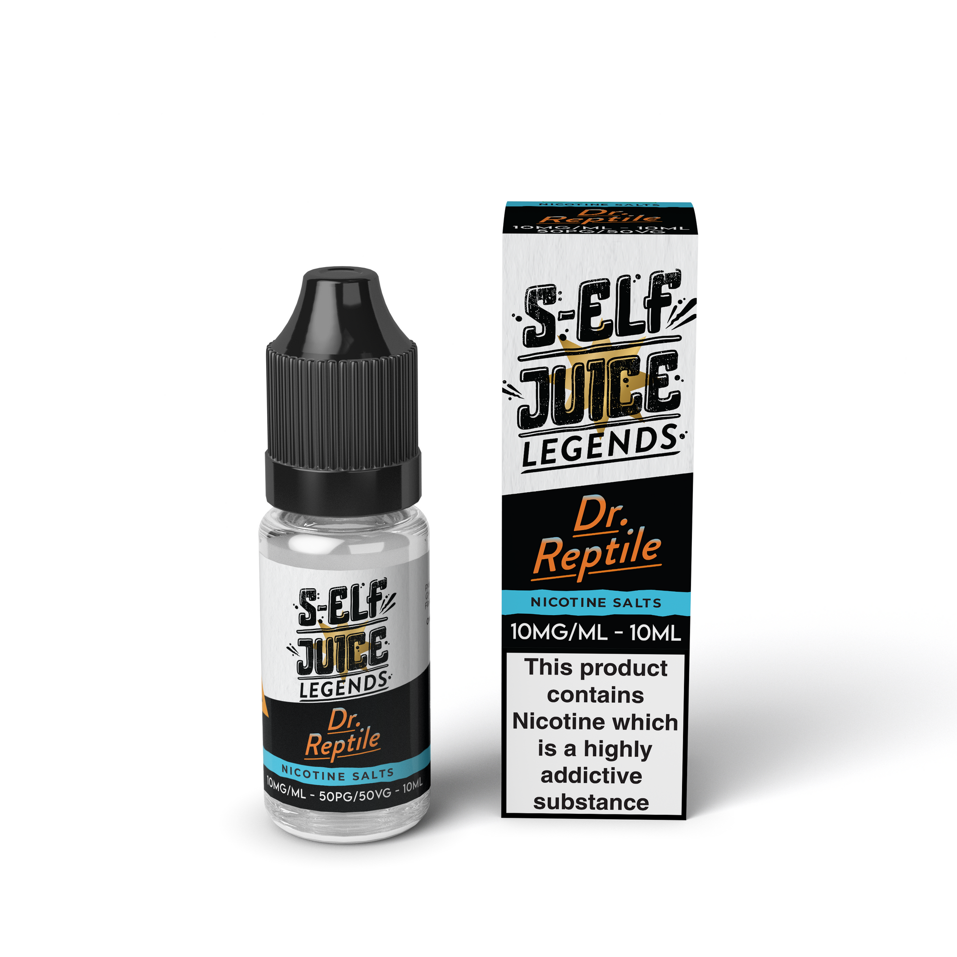 Dr Reptile 10ml Pack Nicotine Salt Vape E-Liquid UK S-Elf Juice Legends