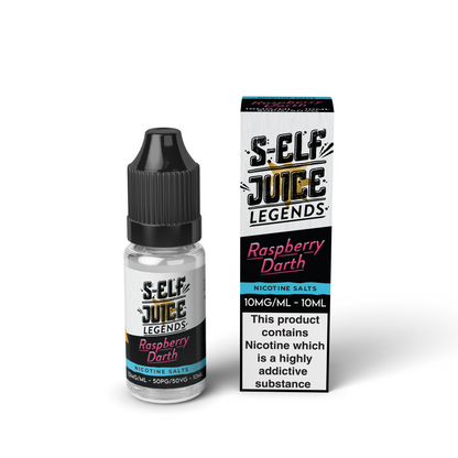 Raspberry Darth 10ml Pack Nicotine Salt Vape E-liquid UK S-Elf Juice Legends