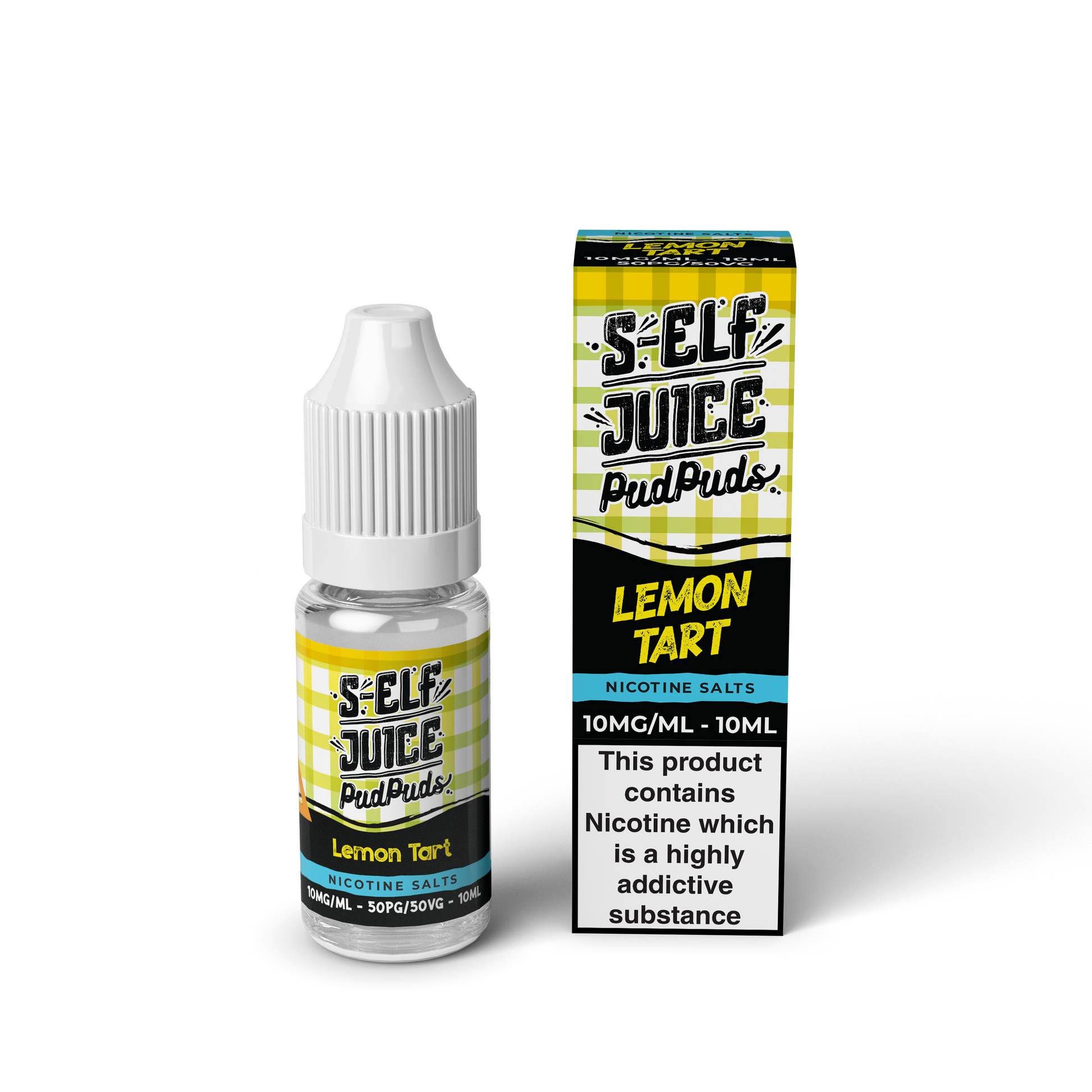 Lemon Tart 10ml Pack Nicotine Salt Vape E-Liquid UK S-Elf Juice Pud Puds