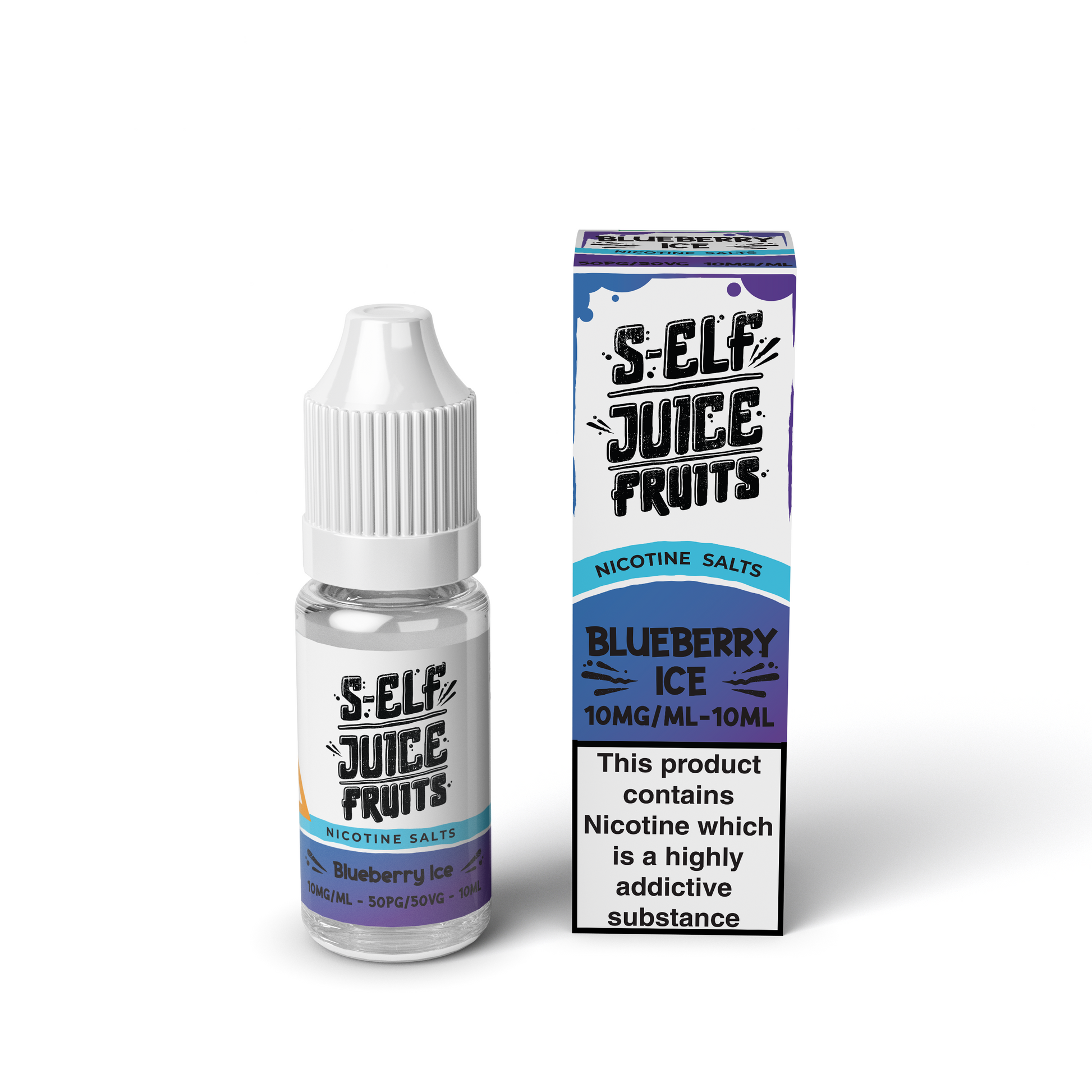 Blueberry Ice 10ml Pack Nicotine Salt Vape E-liquid S-Elf Juice Fruits