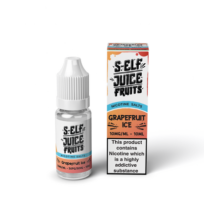 Grapefruit Ice 10ml Pack Nicotine Salt Vape E-Liquid UK S-Elf Juice Fruits