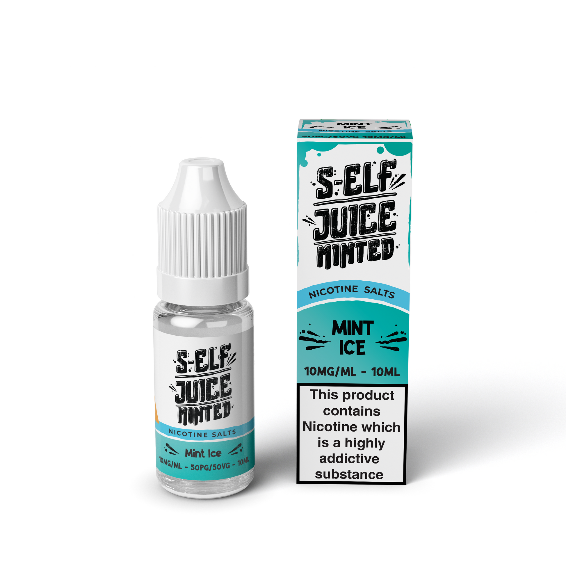 Mint Ice 10ml Pack Nicotine Salt Vape E-liquid UK S-Elf Juice Minted