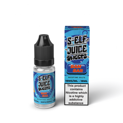 Bam Bar 10ml Pack Nicotine Salt Vape E-Liquid UK S-Elf Juice Sweets